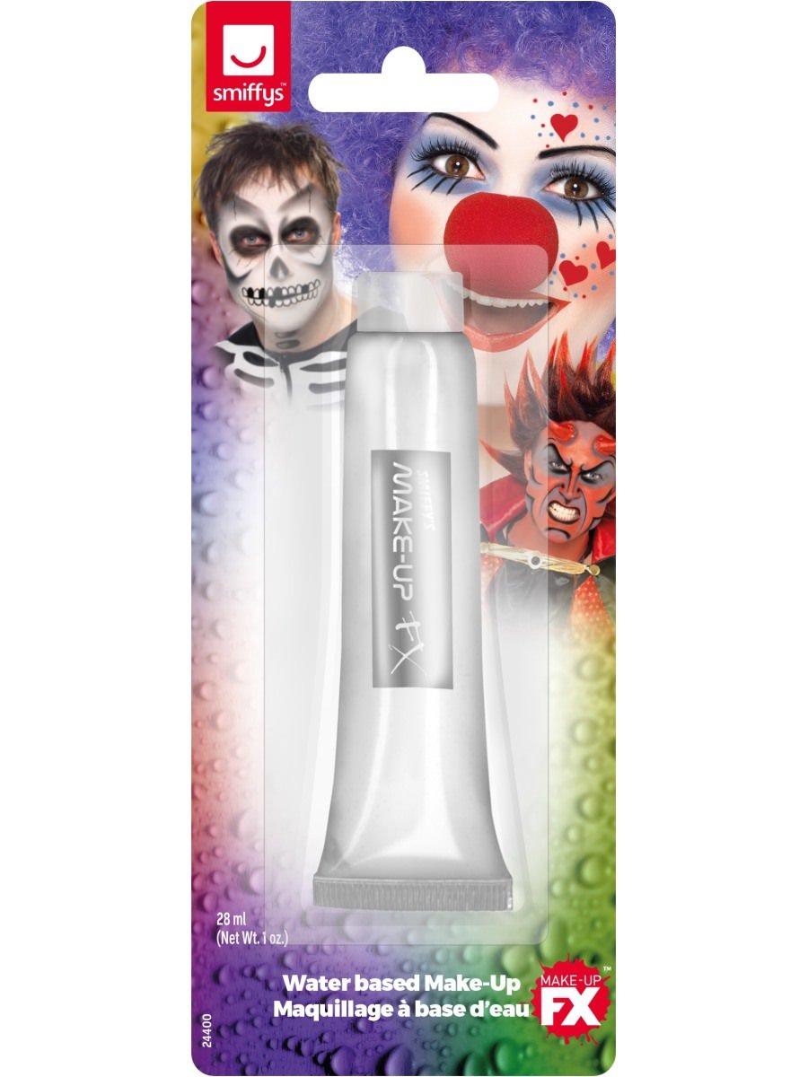 Smiffys Smiffys Make Up Fx Aqua Cream Make Up White Fancy Dress