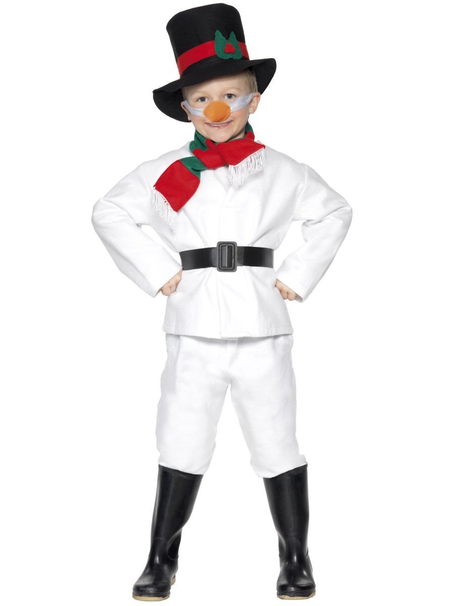 Smiffys Snowman Costume Child Fancy Dress Large Age 10 12