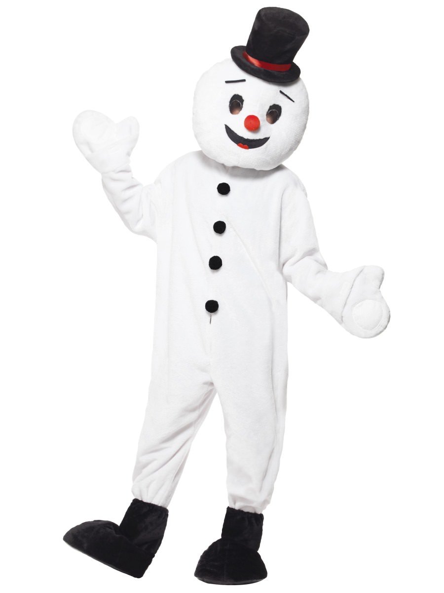Smiffys Snowman Mascot Costume Fancy Dress