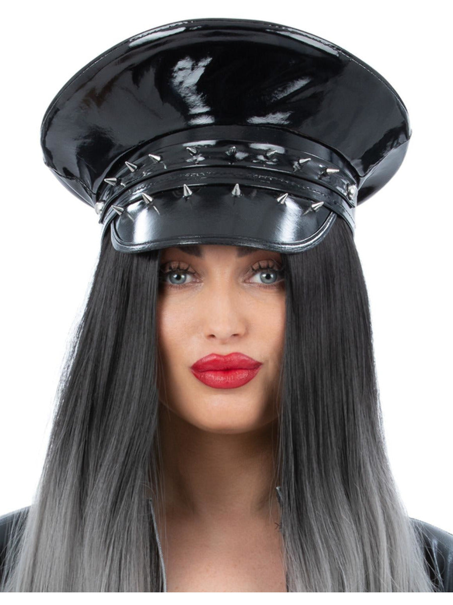 Click to view product details and reviews for Spiked Bondage Captains Hat.