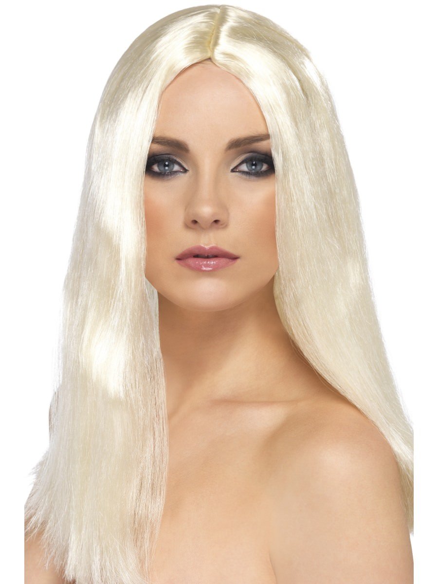 Smiffys Star Style Wig Blonde Fancy Dress