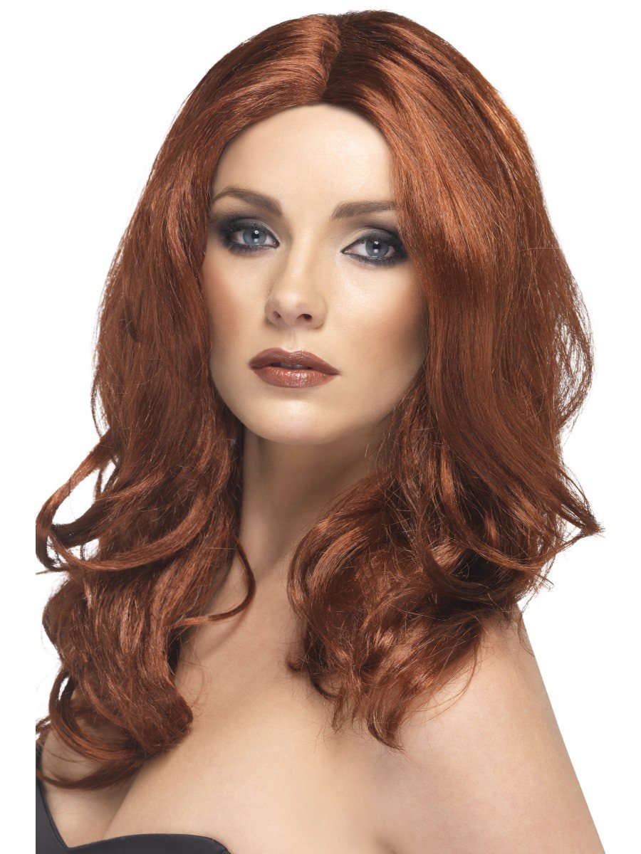 Smiffys Superstar Wig Auburn Fancy Dress