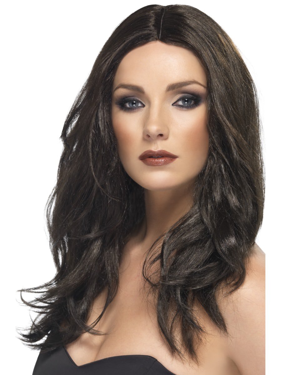 Click to view product details and reviews for Smiffys Superstar Wig Dark Brown Fancy Dress.