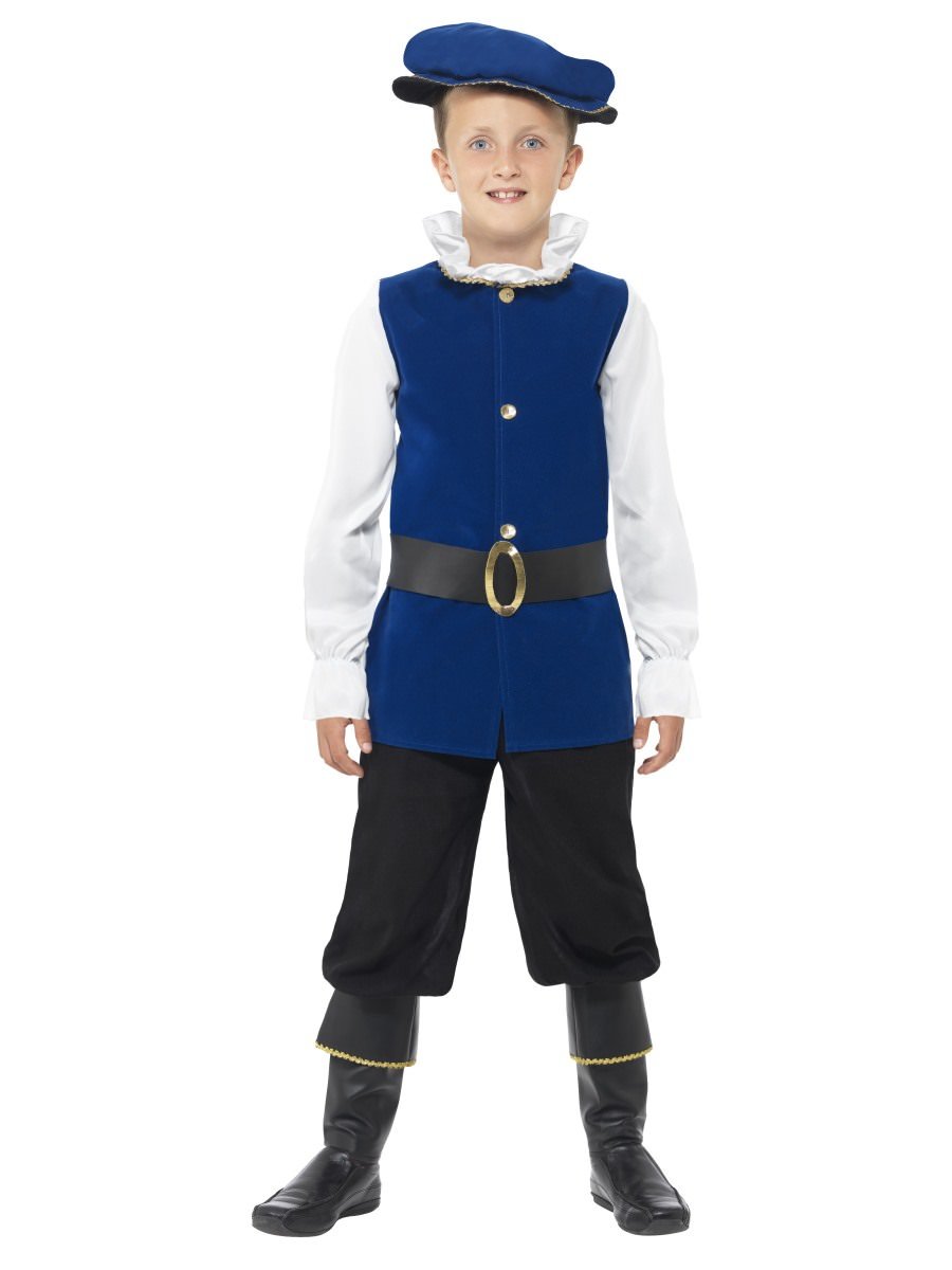 Smiffys Tudor Boy Costume Fancy Dress Large Age 10 12