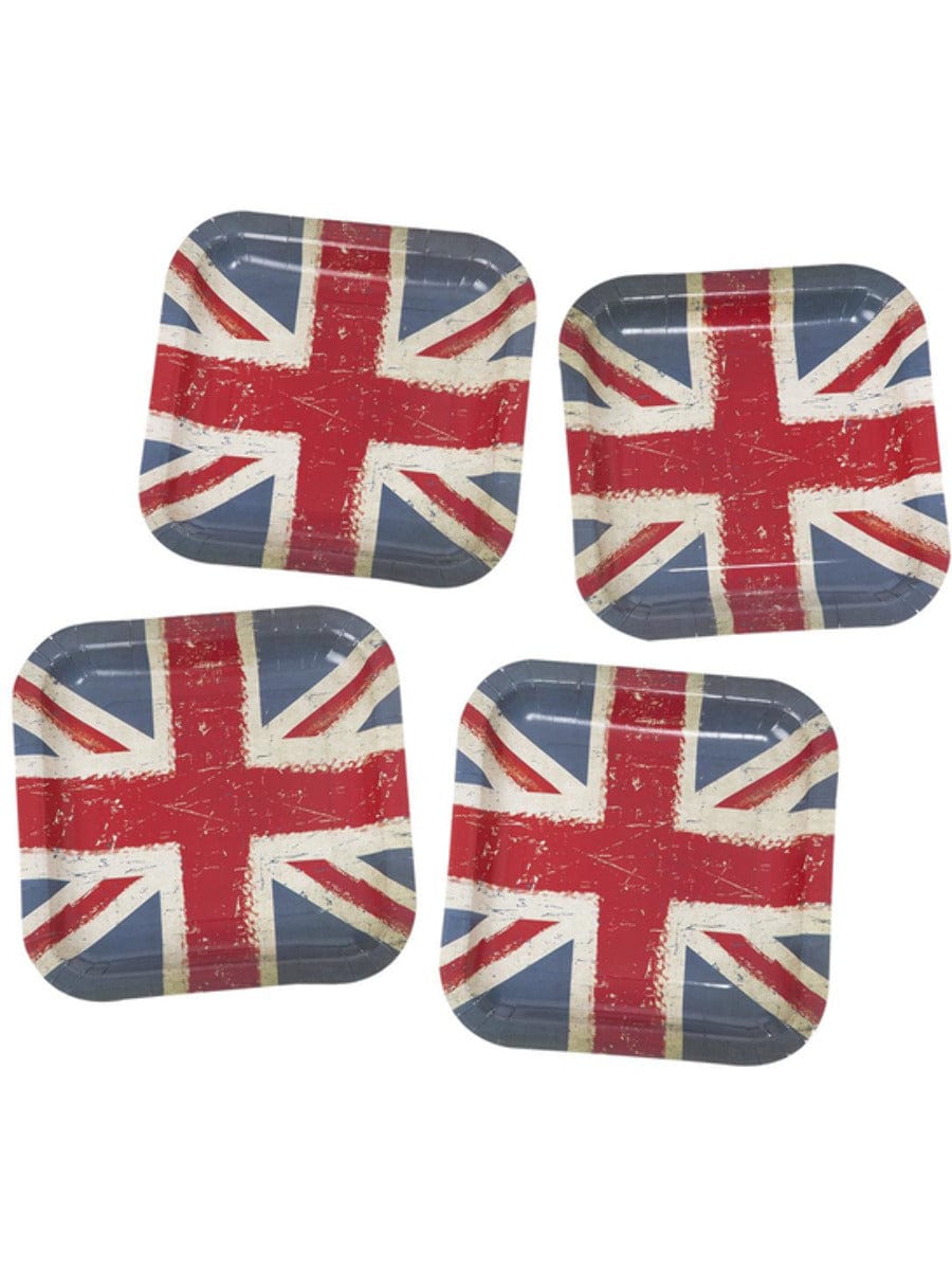 Click to view product details and reviews for Union Jack Vintage Print Paper Plates.