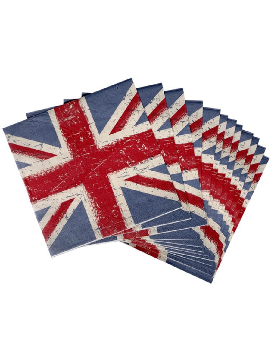 Click to view product details and reviews for Union Jack Vintage Style Print Paper Napkins.