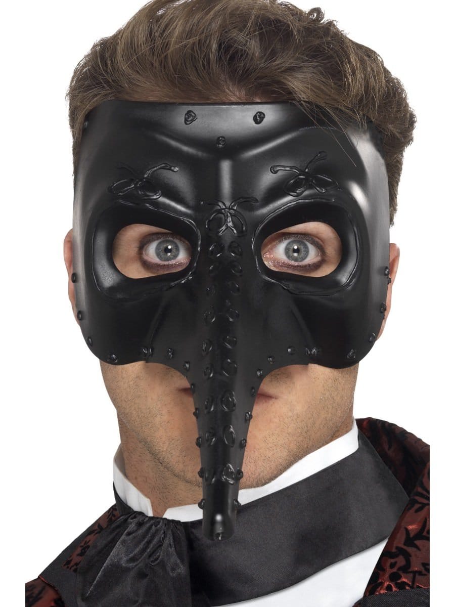 Smiffys Venetian Gothic Capitano Mask Fancy Dress