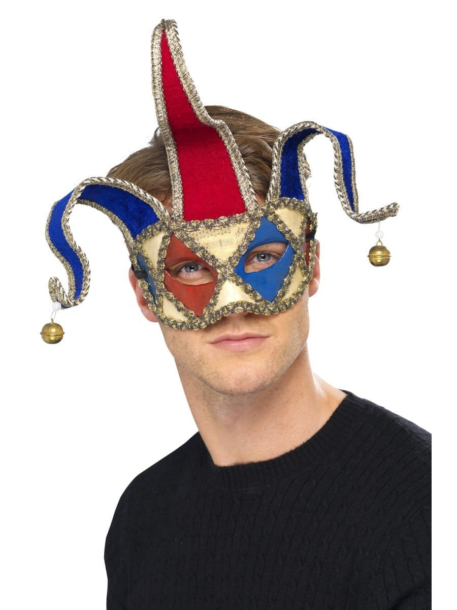 Smiffys Venetian Musical Jester Eyemask Fancy Dress