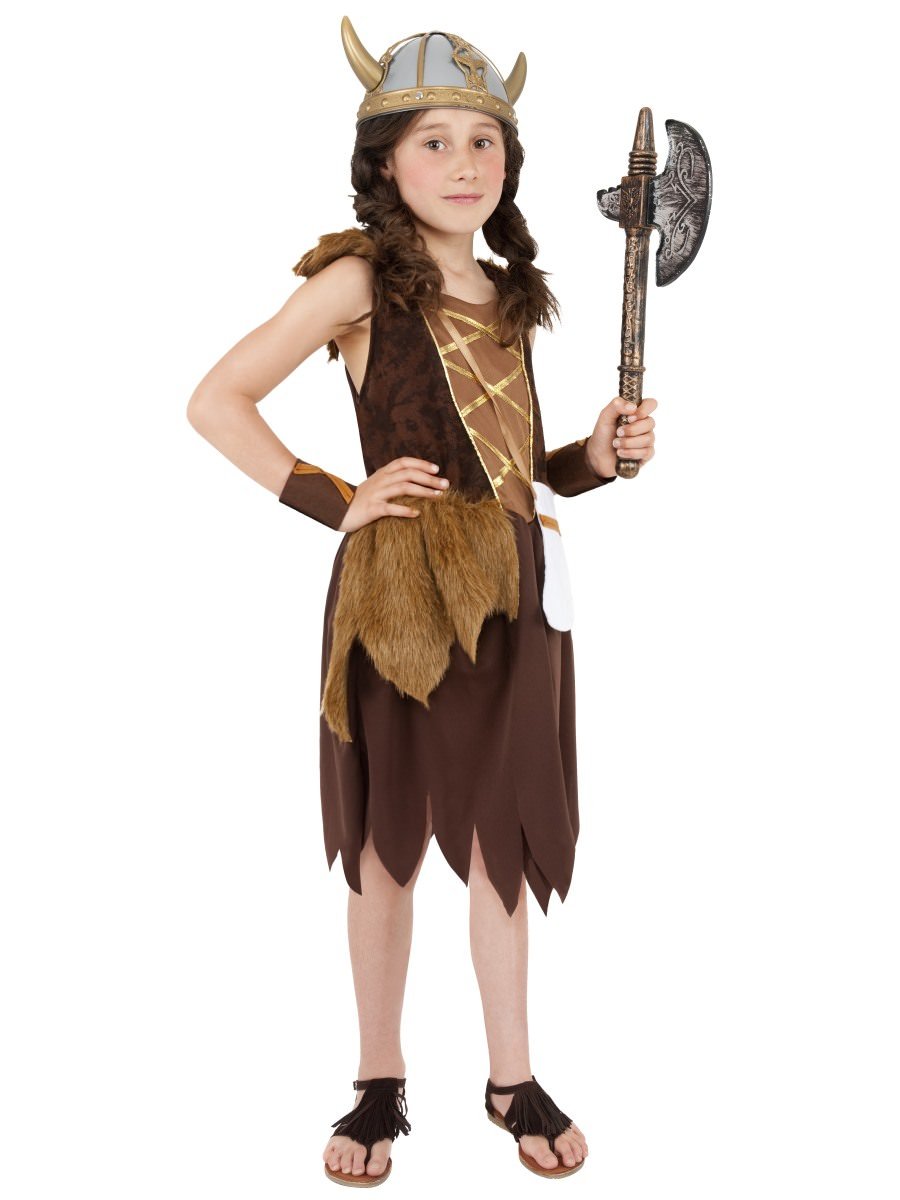 Smiffys Viking Girl Costume Fancy Dress Medium Age 7 9