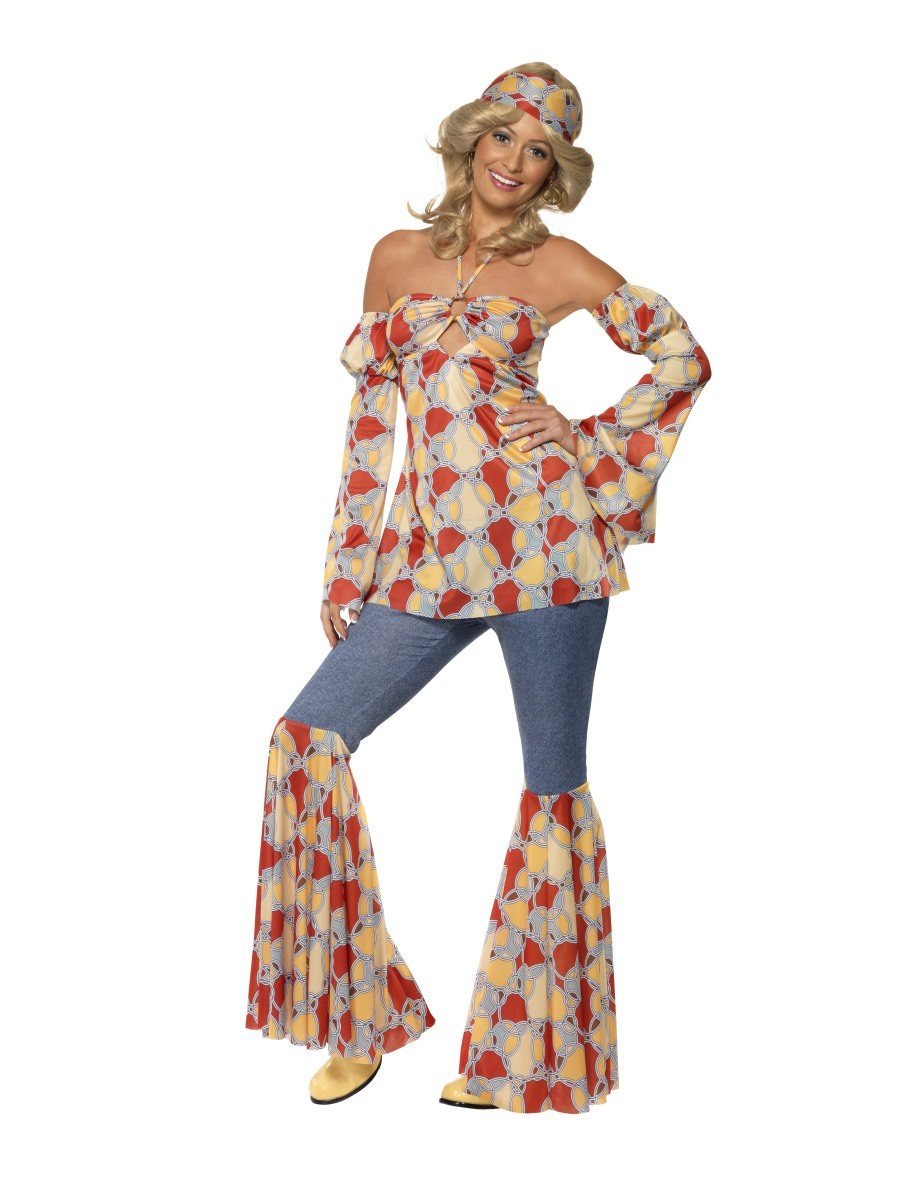 Click to view product details and reviews for Smiffys Vintage Hippy 1970s Costume Fancy Dress Large Uk 16 18.