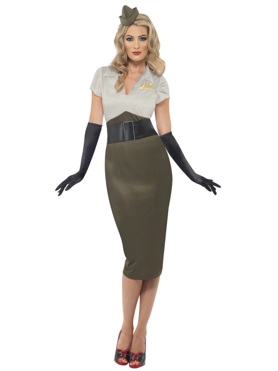 Click to view product details and reviews for Smiffys Ww2 Army Pin Up Spice Darling Costume Fancy Dress Small Uk 8 10.