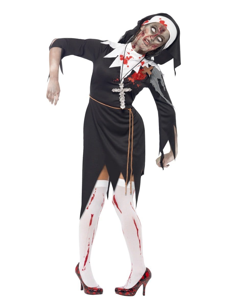 Smiffys Zombie Bloody Sister Mary Adult Womens Costume Fancy Dress Small Uk 8 10