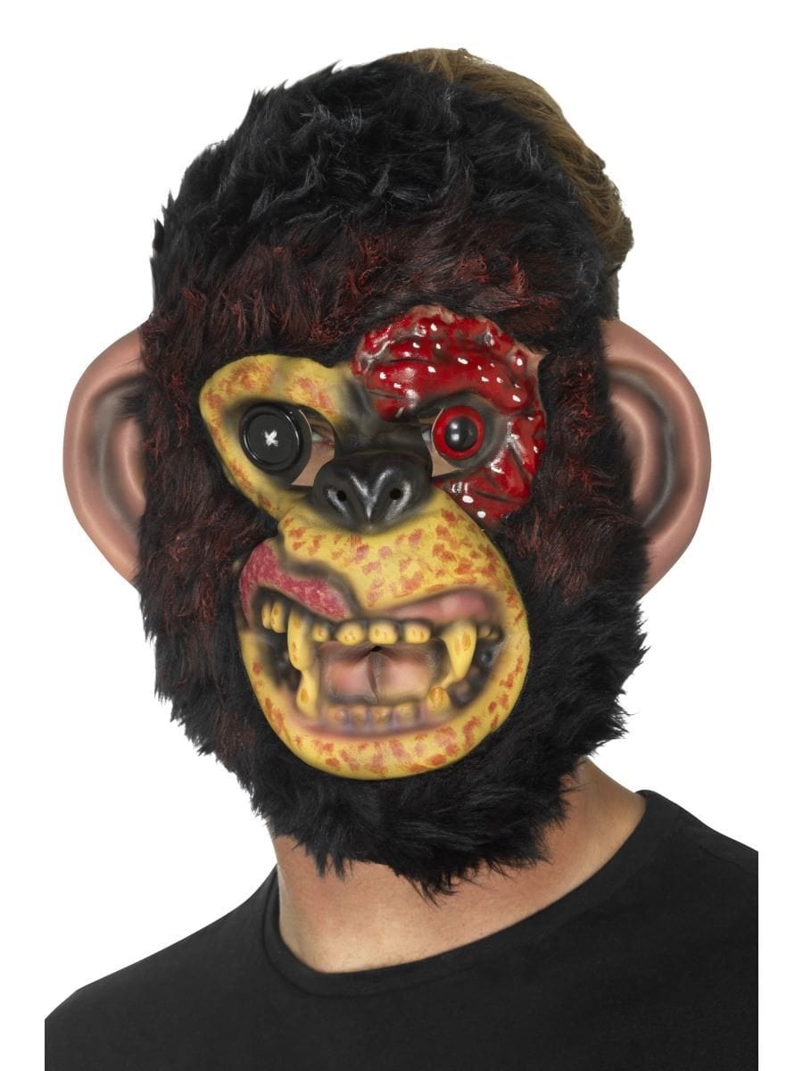 Smiffys Zombie Chimp Mask Fancy Dress