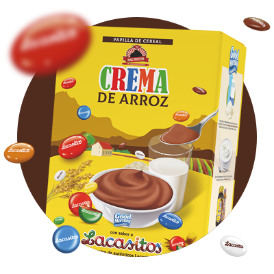 Max Protein - Crema de arroz Lacasitos 500 g - Crema de arroz con