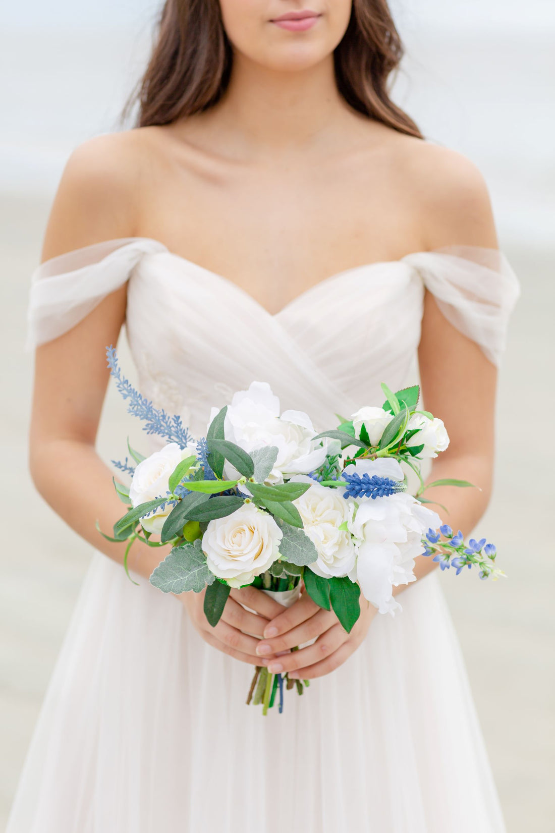Venetian Blue Collection - Bride Bouquet – Wedding Flowers For Rent