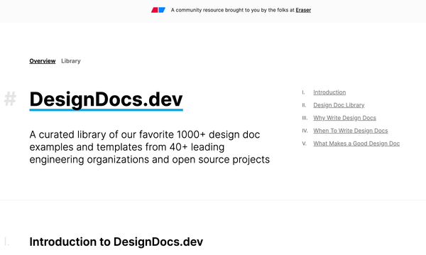 Comunidad online de DesignDocs.dev para compartir diagramas ténicos con DiagramGPT y la app de Eraser