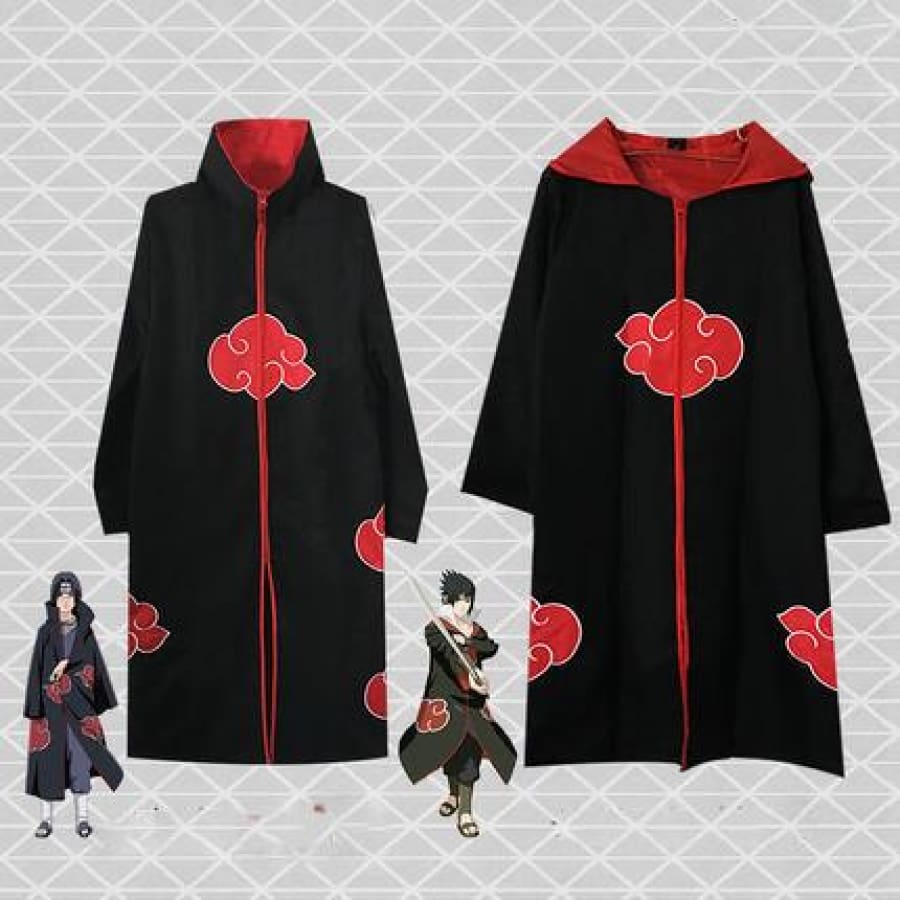 I had to order a 9 since 9. hooded akatsuki cloak Fit by the door and stron...