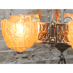 lincoln slip shade chandelier