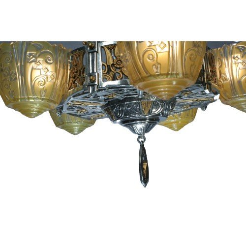 lincoln slip shade chandelier