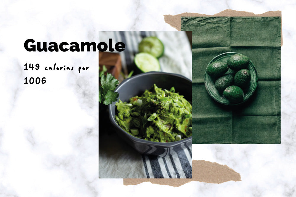 Guacamole elaborado de manera natural, con limón, jalapeños, tomate y cilantro. Para comer con nachos y acompañar el aperitivo. 