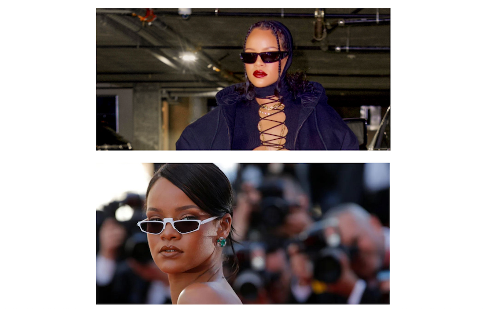 Rihanna con gafas de sol