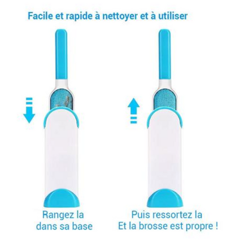 HEELPPO Brosse Poils Animaux Brosse Anti Poils Animaux Brosse Chat Brosse  Anti Poil Attrape Poils Animaux Brosse Magique Anti Poils Rouleau Poils