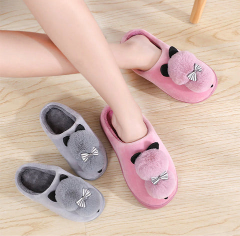 chaussons chat pour femme