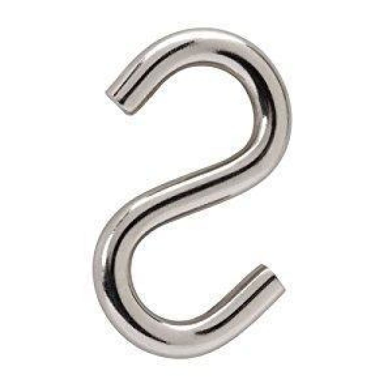 8 mm Stainless steel S-hooks - Sold by the Pair