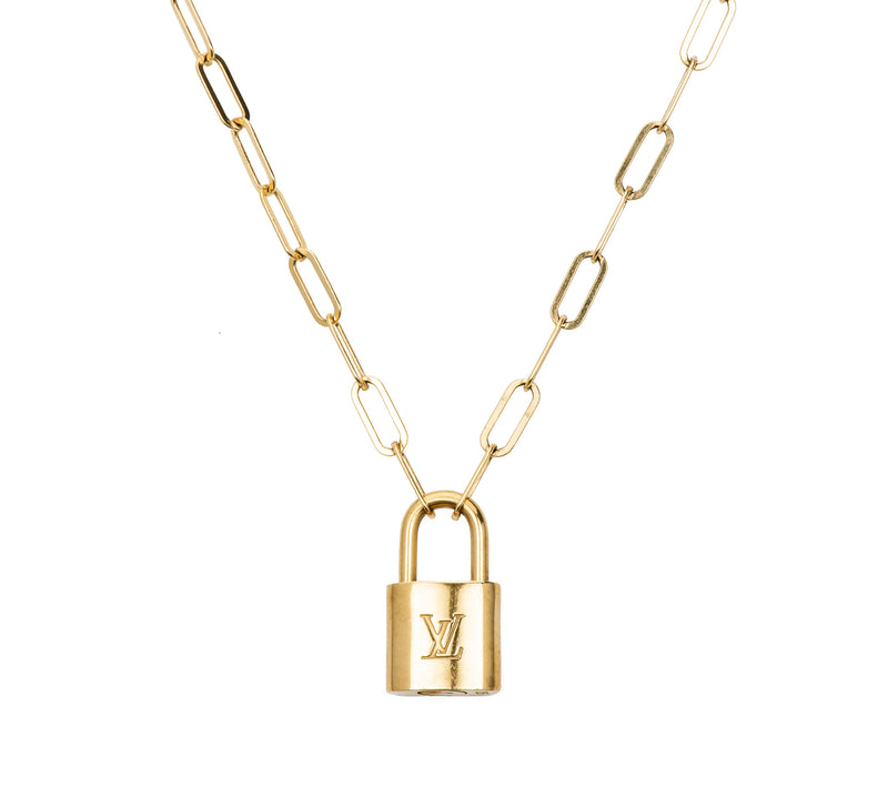 Vintage Louis Vuitton Lock Necklace – SEE WHY