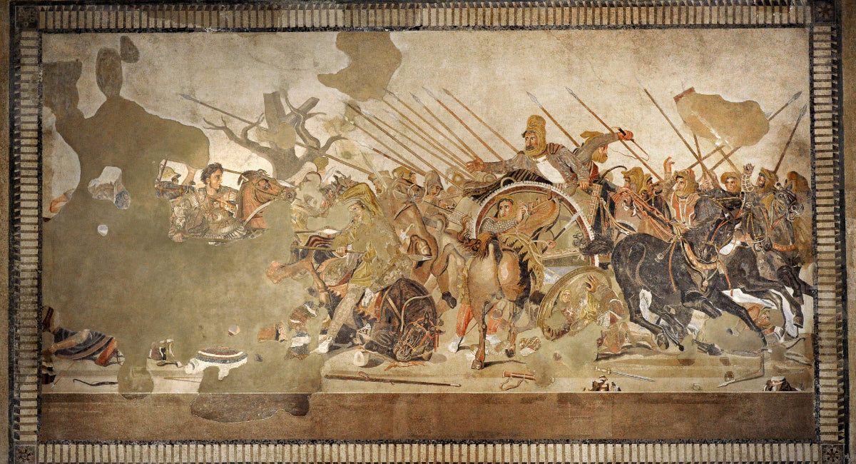 Alexander Mosaic - Battle of Issus (333 B.C.E) - Darius III