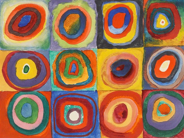 Wassily Kandinsky - Colour Study: Squares with Concentric Circles
