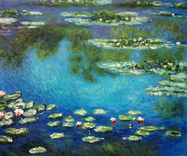 Famous Art Prints Water Lilies Painting by Claude Monet