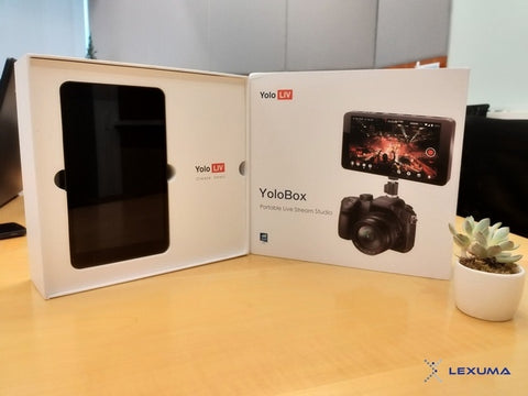 YoloLiv YoloBox Unboxing Product Review with simple setup overview with the 7 inch monitor