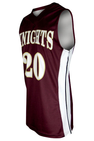 maroon basketball jersey design
