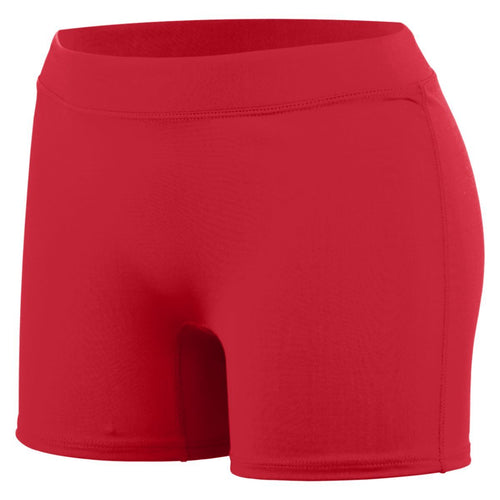 Augusta Sportswear Ladies Enthuse Shorts (1222), Color 'Red'