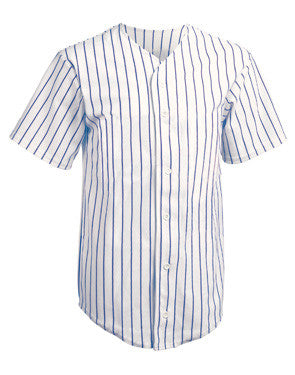 plain pinstripe baseball jersey