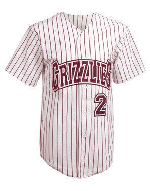 Warp-Knit Pinstripe Baseball Jersey 