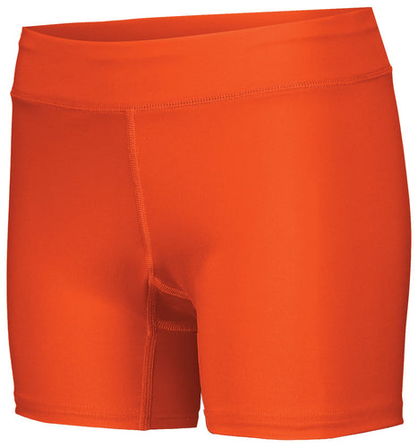 Holloway Ladies PR Max Compression Shorts (221338), Color 'Orange'