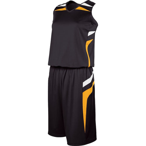 Holloway Ladies Prodigy Jersey (224364-C), Color 'Black/Light Gold/White'