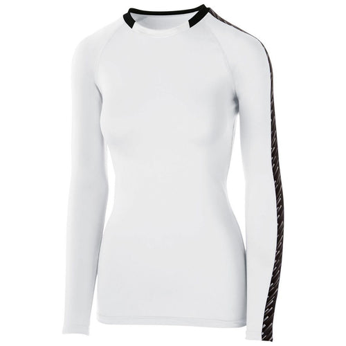High Five Girls Spectrum Long Sleeve Jersey (342203), Color 'White/Black/White'