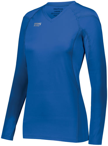 Russell Athletic Ladies TruHit Long Sleeve Jersey (342212), Color 'Royal'