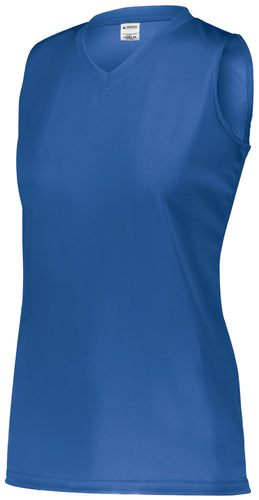 Augusta Sportswear Ladies Attain Wicking Sleeveless Jersey (4794), Color 'Royal'