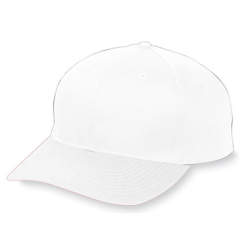 Augusta Sportswear Six-Panel Cotton Twill Low-Profile Cap (6204), Color 'White'