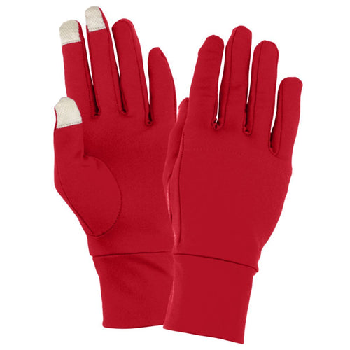 Augusta Sportswear Tech Gloves (6700), Color 'Red'