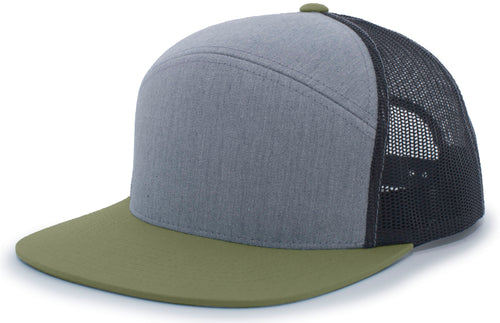 Pacific Headwear 6-Panel Arch Trucker Snapback Cap