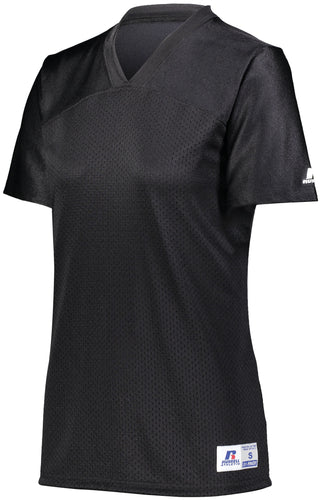 Russell Athletic Ladies Solid Flag Football Jersey (R0593X), Color 'Black'