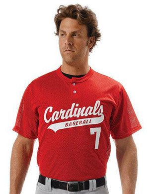 Polyester Textured Mesh Softball Jersey 