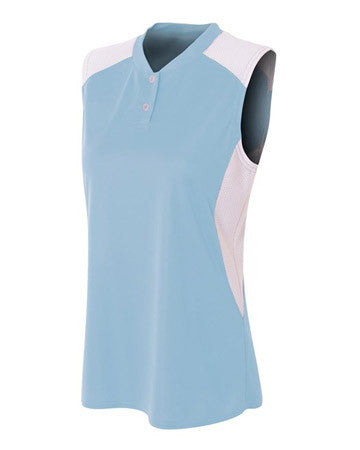 A4 Sleeveless Field Hockey Henley with Stretch Inserts (NW3318FH)