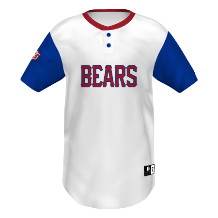 FREESTYLE SUBLIMATED BASEBALL FULL BUTTON JERSEY bolt