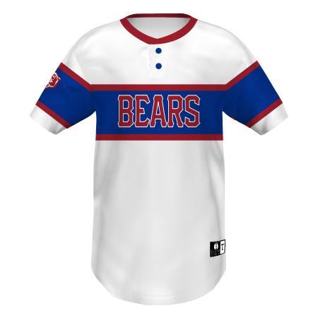 Russell CUT_356S2B  Youth FreeStyle Sublimated Two-Button Baseball Jersey